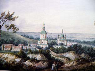 Кирилловский монастырь (акварель Федора Солнцева 1843 года)